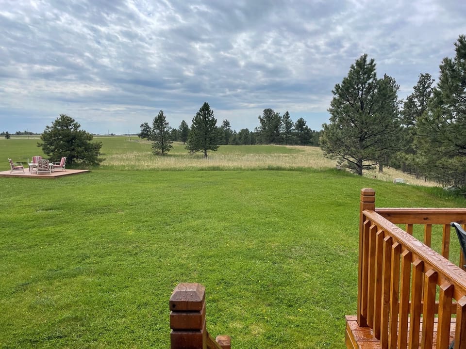 Front deck view