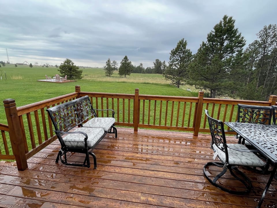 Front deck view