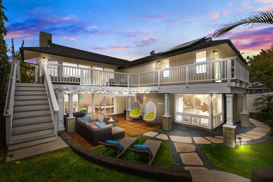 Sunset at Amazing Kailua Beach House