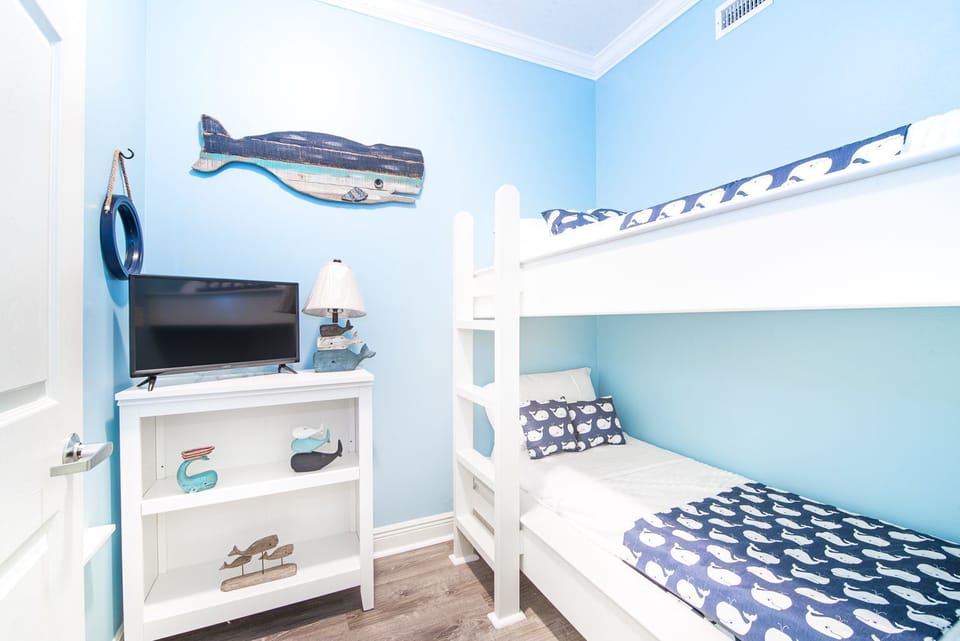 Bunk room with TV