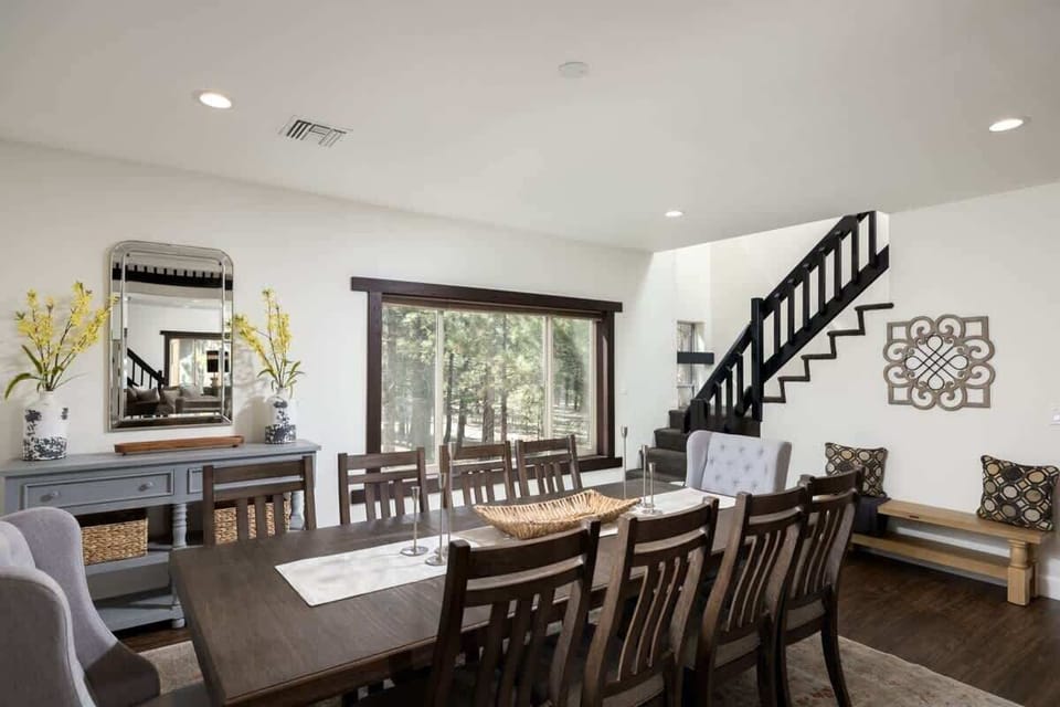 Modern recessed lighting throughout the estate.