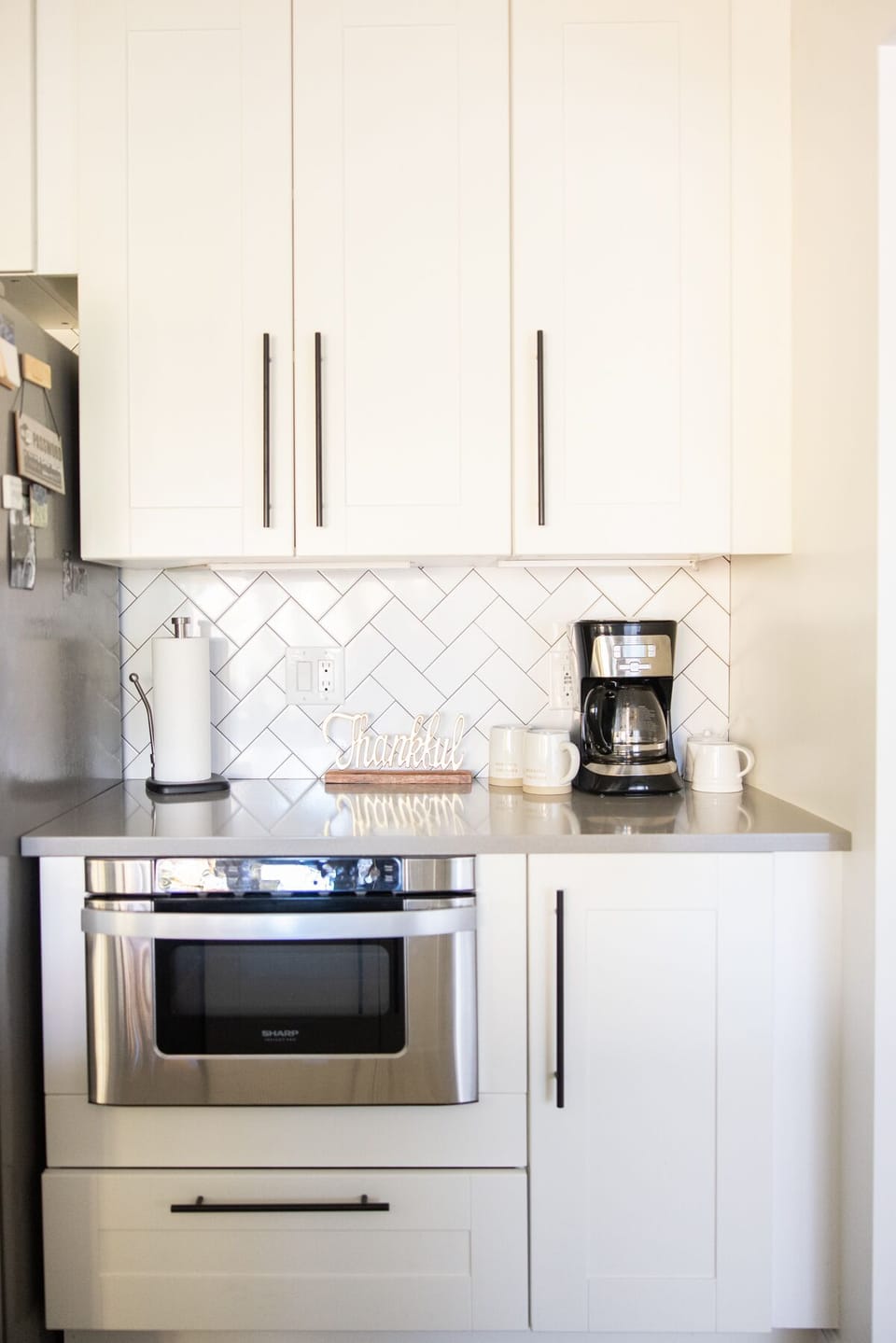 Drawer style microwave 