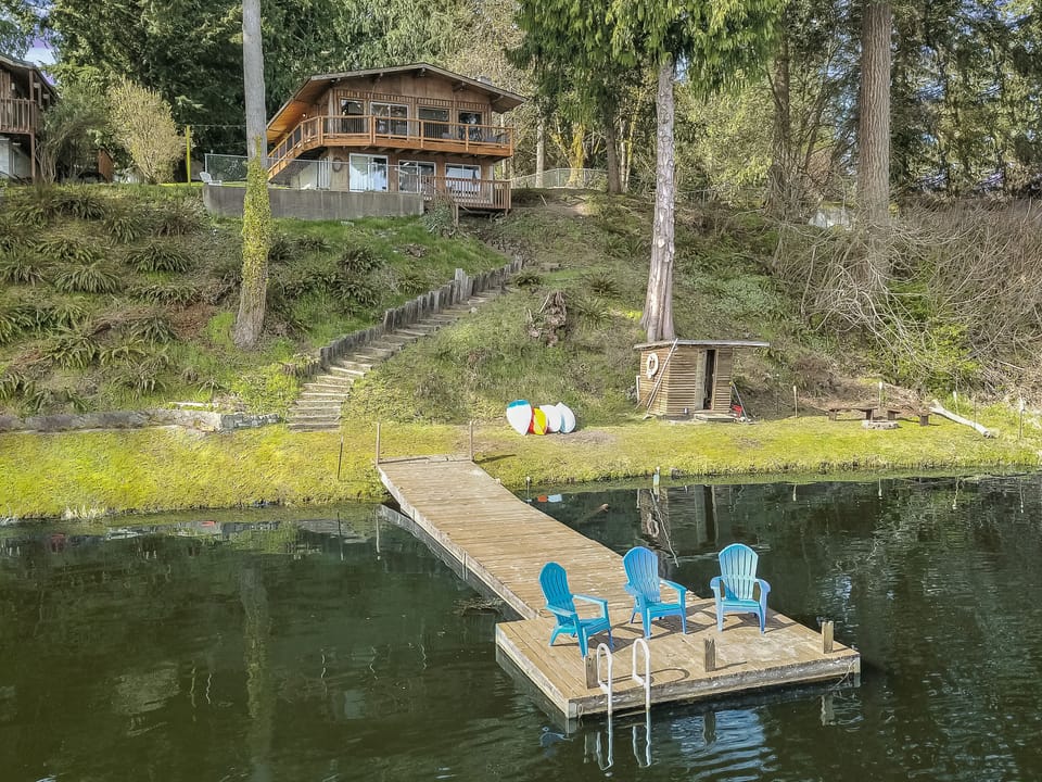 Lakefront with use of kayaks and dock