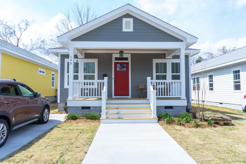 Off-street parking and front porch