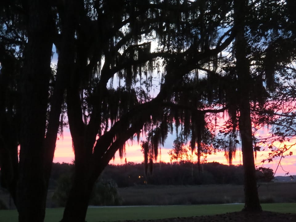 Beautiful Sunset View From Walking Out Onto the Golf Course