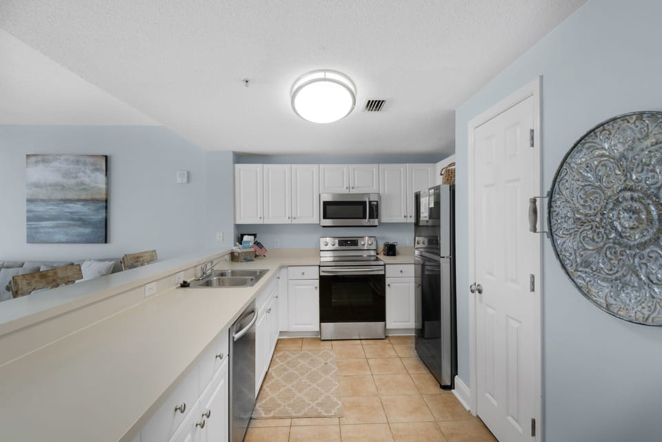 Kitchen has everything your chef needs