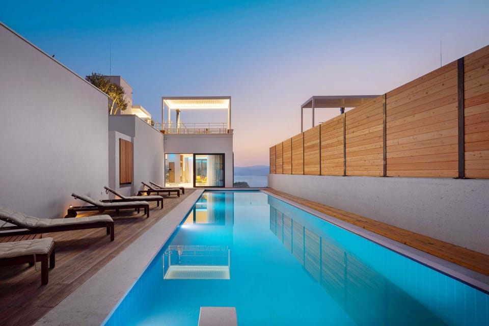 High-end designed villa Bura with heated pool, jacuzzi, wellness, gym, sauna...