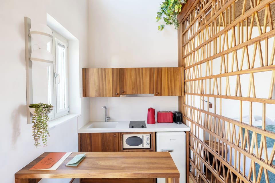 Loft Suite, Plunge Pool, Sea View | Private kitchenette | Mini-fridge, espresso maker, coffee/tea maker, electric kettle