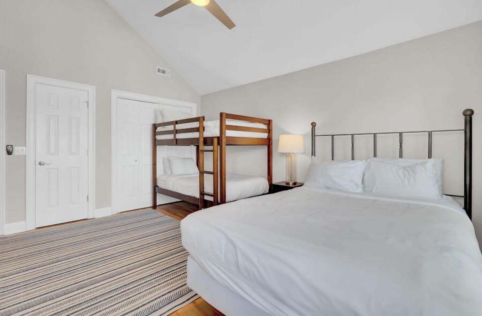 Rest easy in your spacious bedroom with comfy linens and extra sleeping space for the whole family.