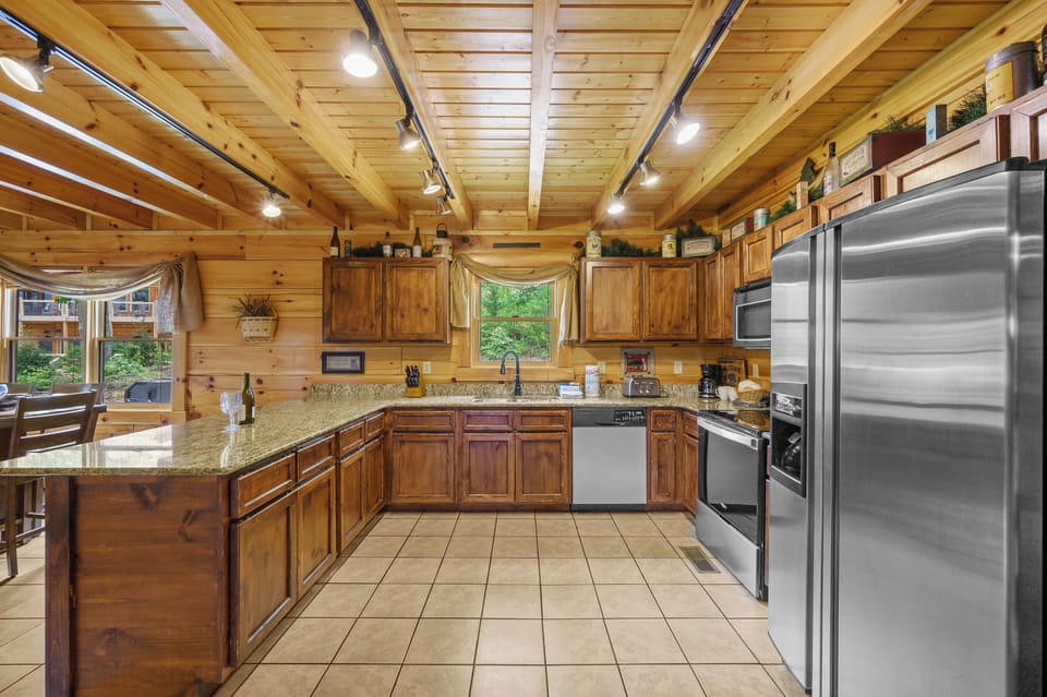 Fully Equipped Kitchen With Stainless Appliances