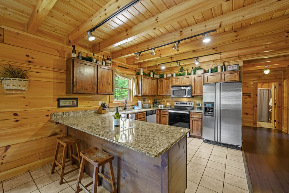 Fully Equipped Kitchen With Stainless Appliances