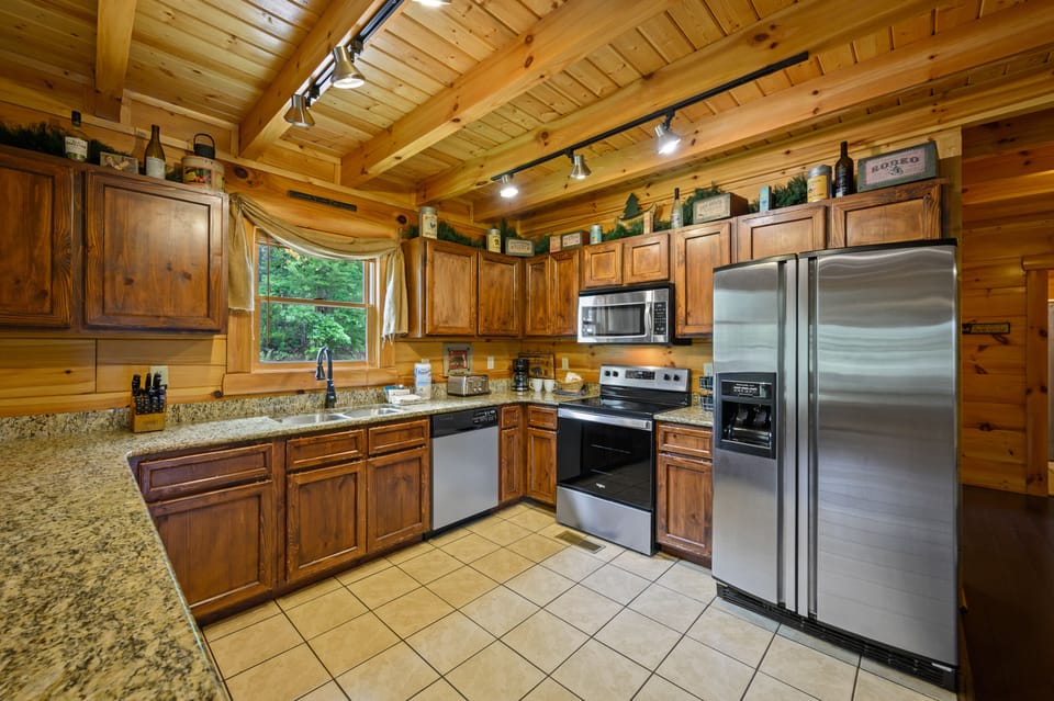 Fully Equipped Kitchen With Stainless Appliances