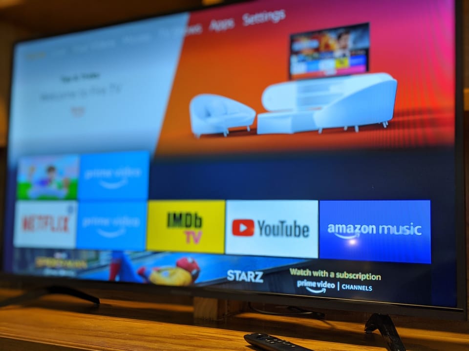 Smart TV in living room and all 3 bedrooms