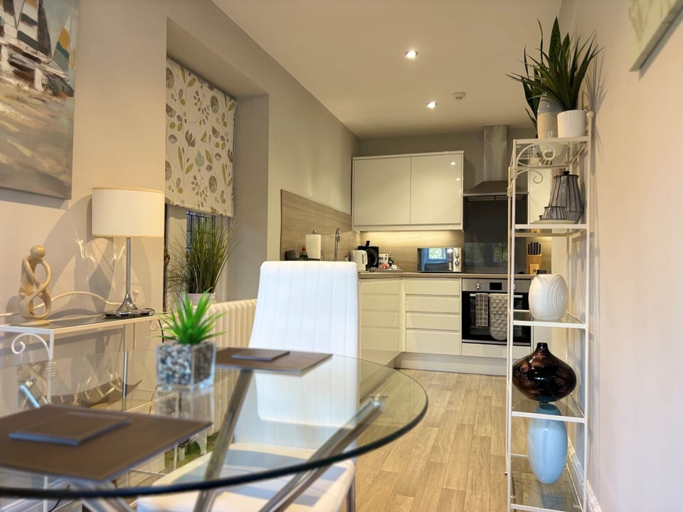 Luxury Apartment, Private Bathroom (Studio) | Private kitchen | Highchair