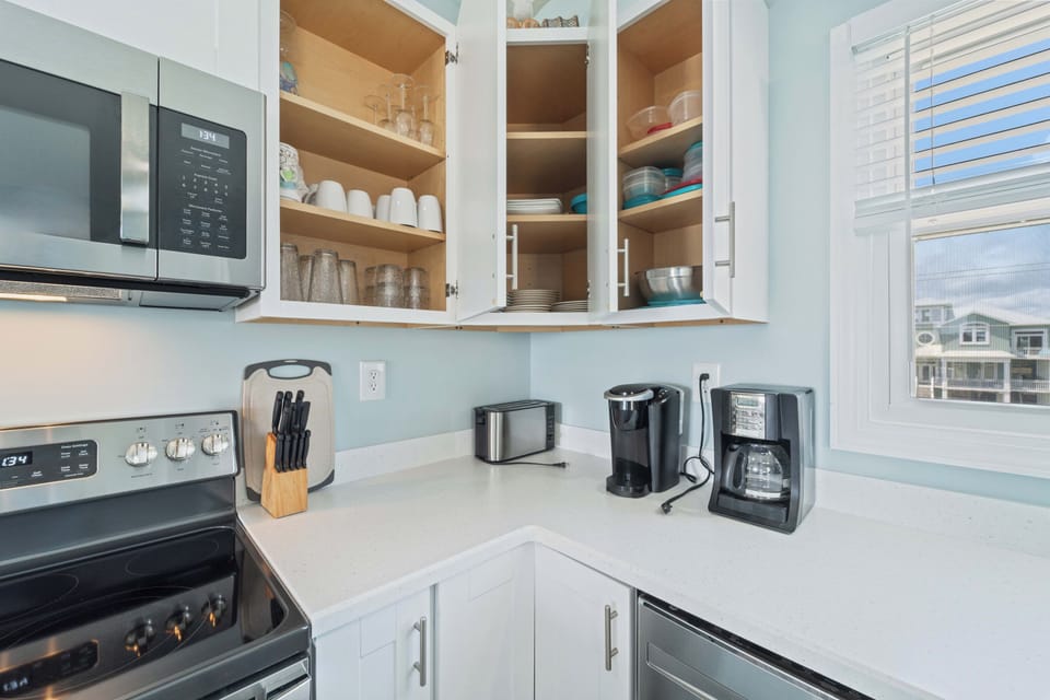 Kitchen fully stocked