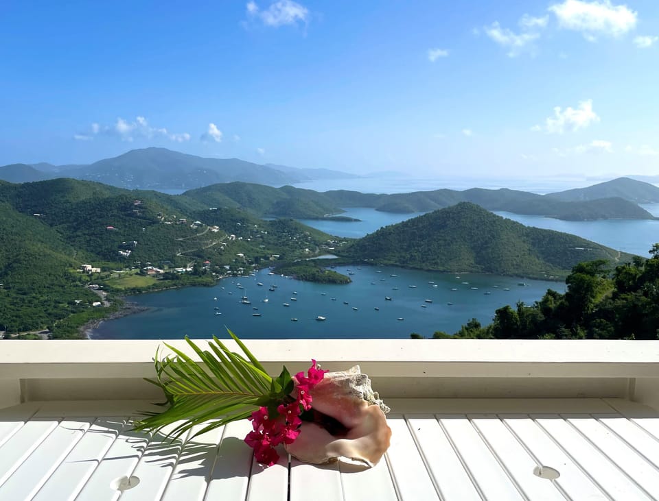 Front row seat to the beauty of Coral Bay and the BVI's.