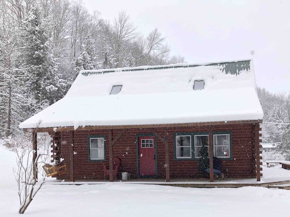 Winter at the Log Cabin
