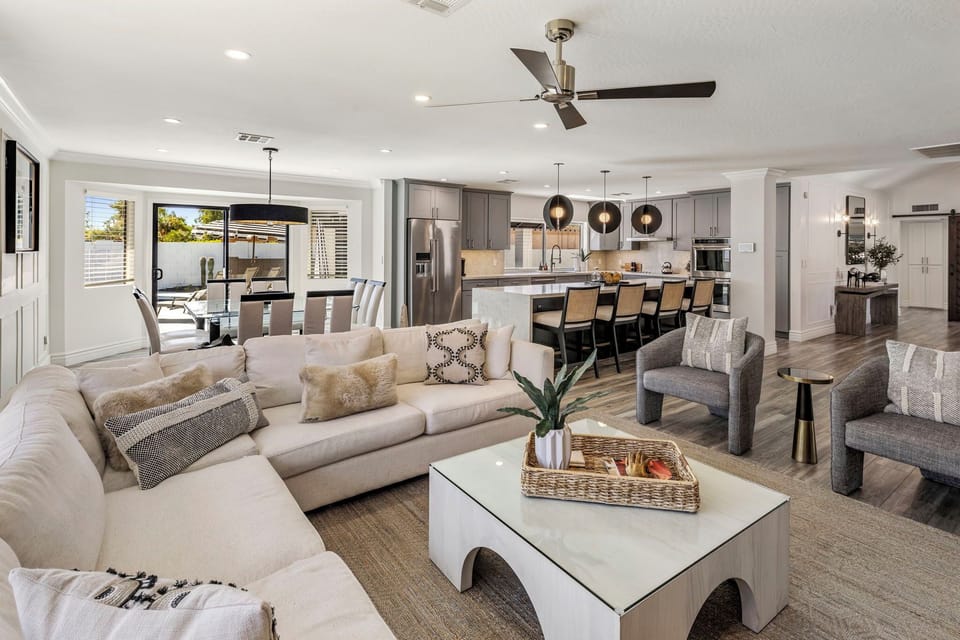Designer living / open concept space