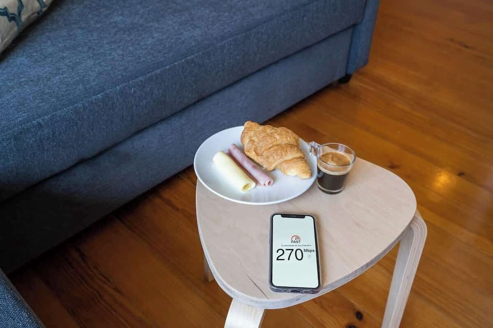 The apartment has wifi so you can search online or share your pictures