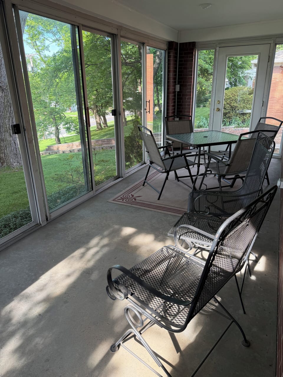 Enclosed front porch