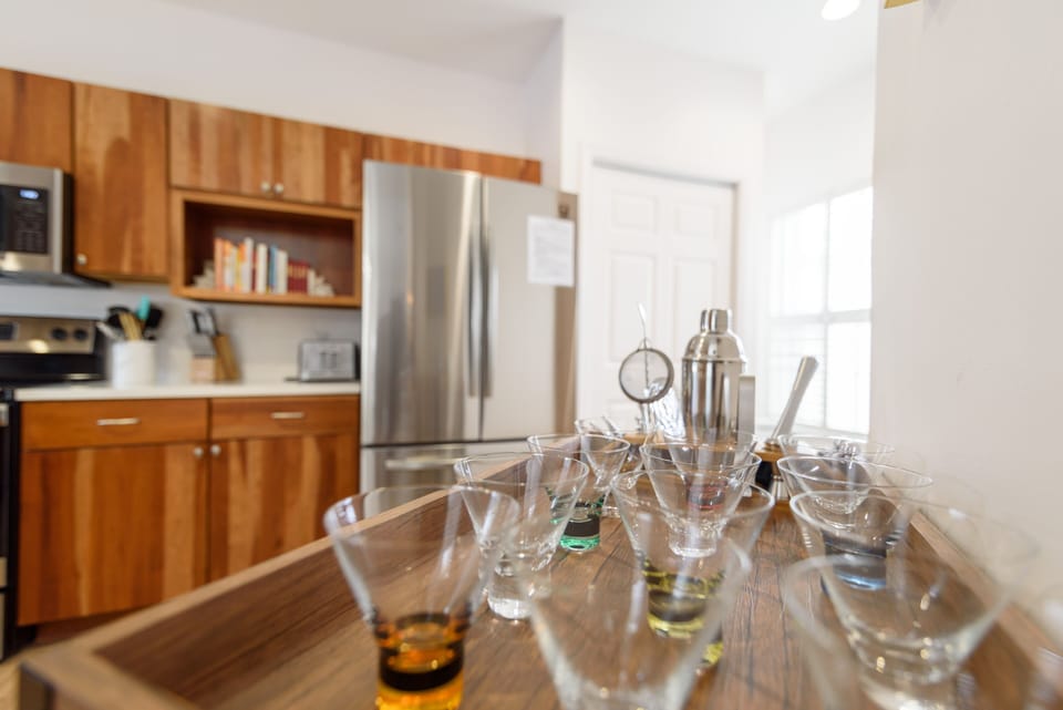 wine glasses are available