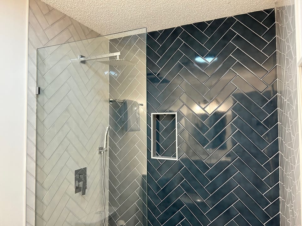 Upstairs master new bath