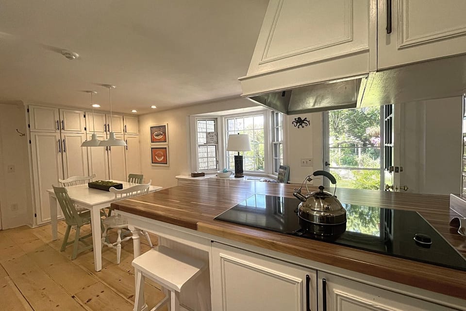 Large, open, airy kitchen