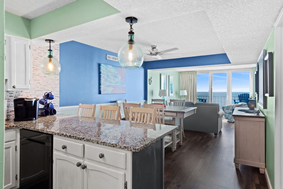 The spaciousness of this home is enhanced by the open floor plan.