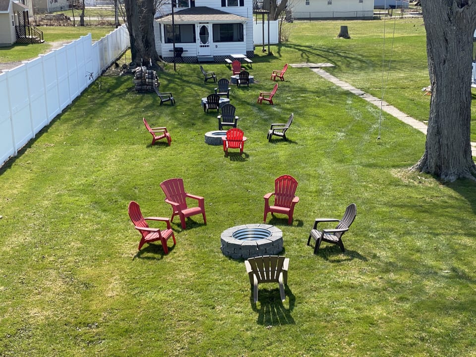 Common Area at Eagle Cliff with Fire Pits.  Wood Provided