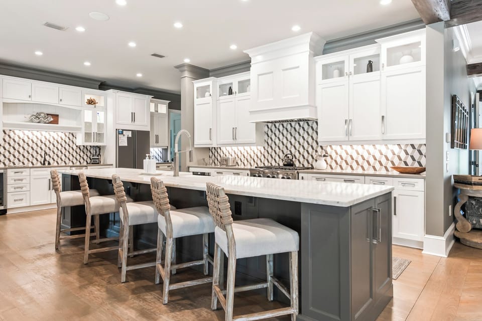 Plenty of counter space in the kitchen
