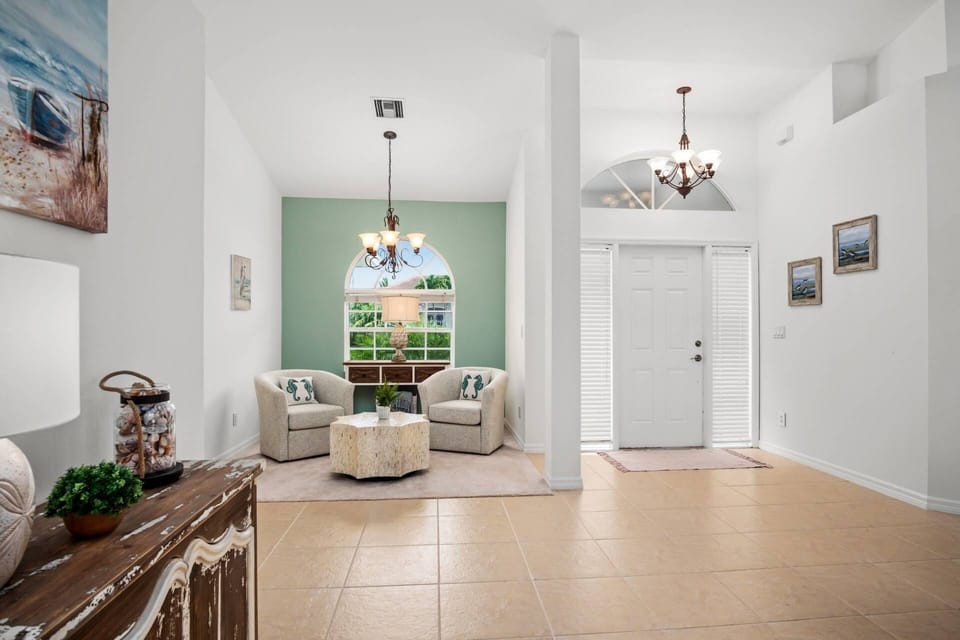 Step inside the front door at the Tahiti House and feel the airy space and the soothing color palette wash all your cares away.