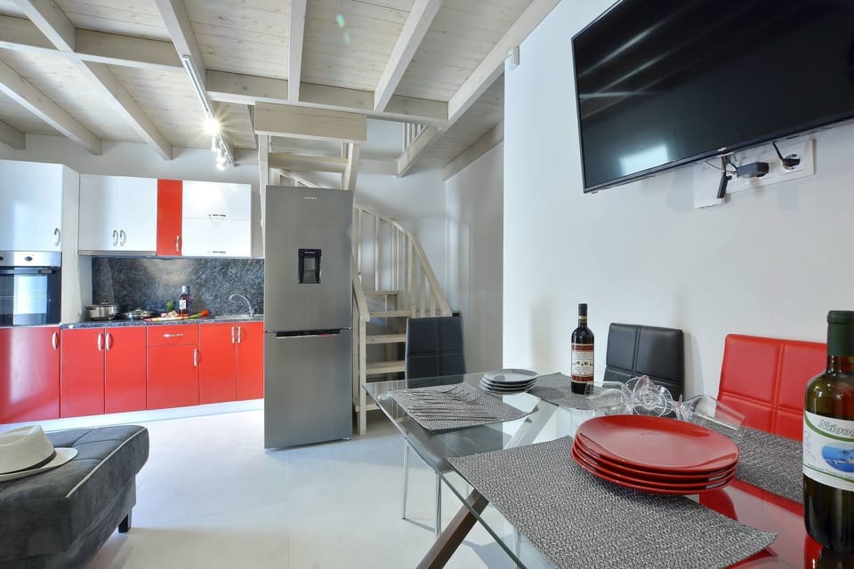 Villa | Private kitchen | Fridge, microwave, oven, stovetop