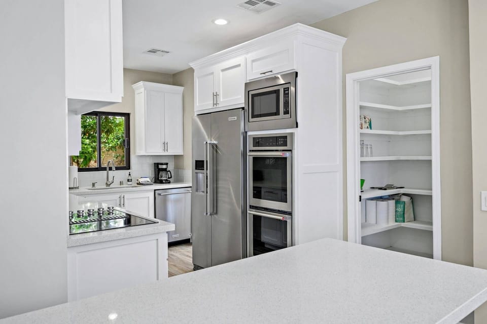 Nice amount of counterspace in the beautiful kitchen