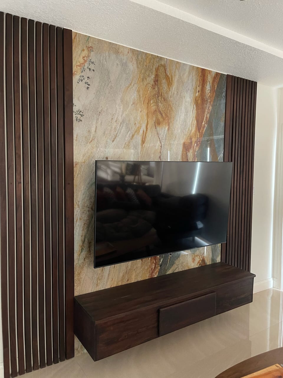 Family TV Room, 65 inch Smart TV