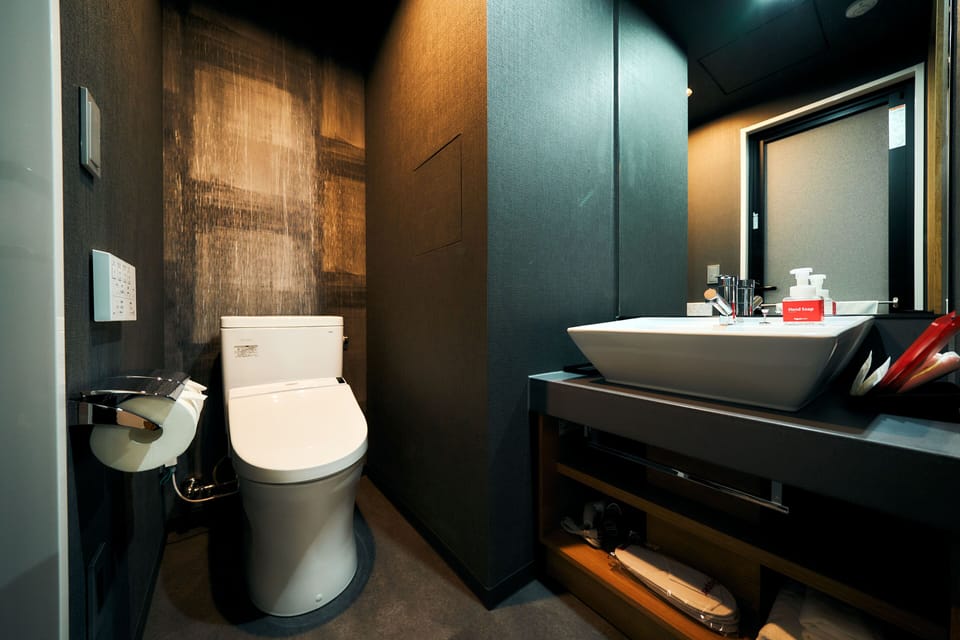 Standard Twin Room, Non Smoking | Bathroom | Hair dryer, slippers, electronic bidet, soap