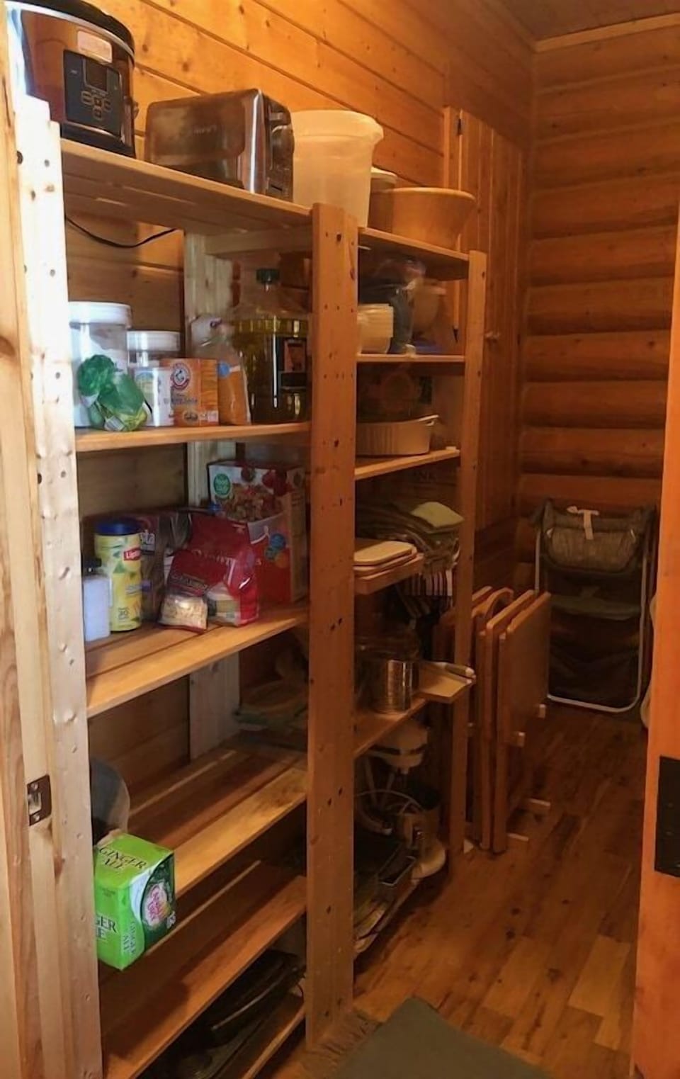 There is a large pantry for your use.