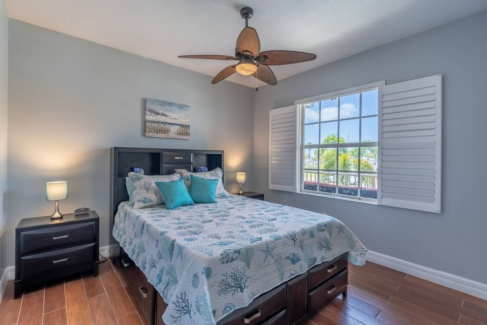 Main Floor Queen Bedroom - Plantation Shutters (No Closet In This Room)