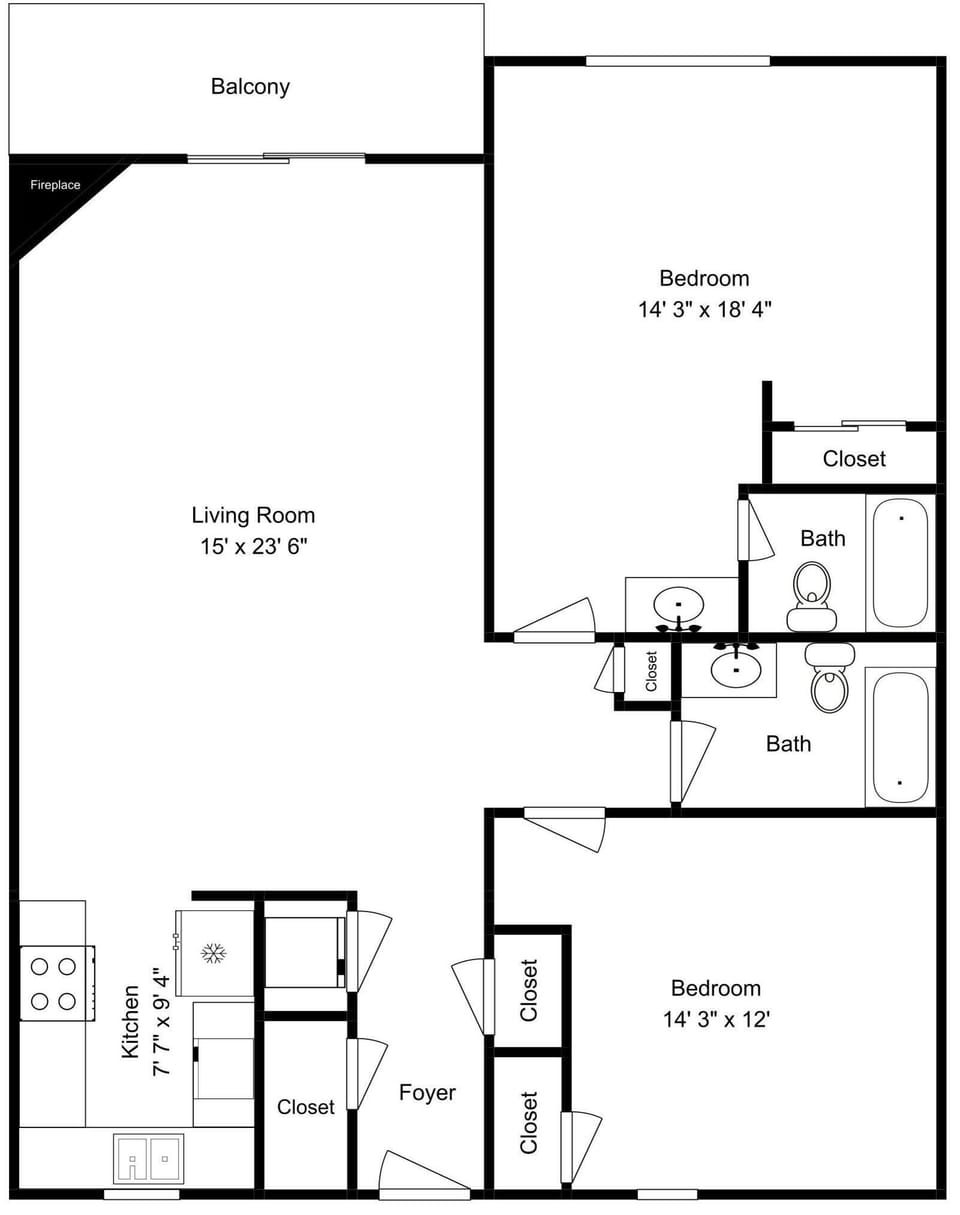 Pigeon Forge Dream - Floor Plan