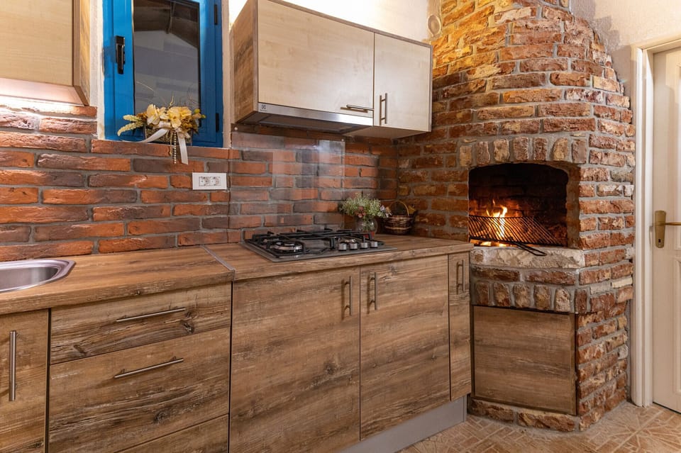 Villa, 3 Bedrooms, Terrace, Sea View | Private kitchen | Microwave, coffee/tea maker, toaster, highchair