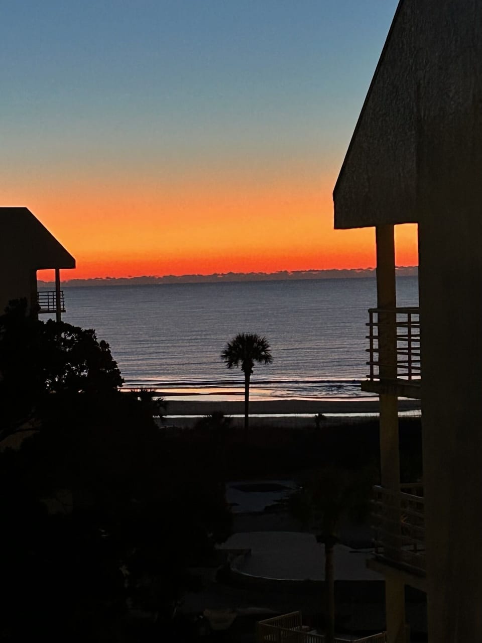 Sunrise from our balcony - taken by a guest. 