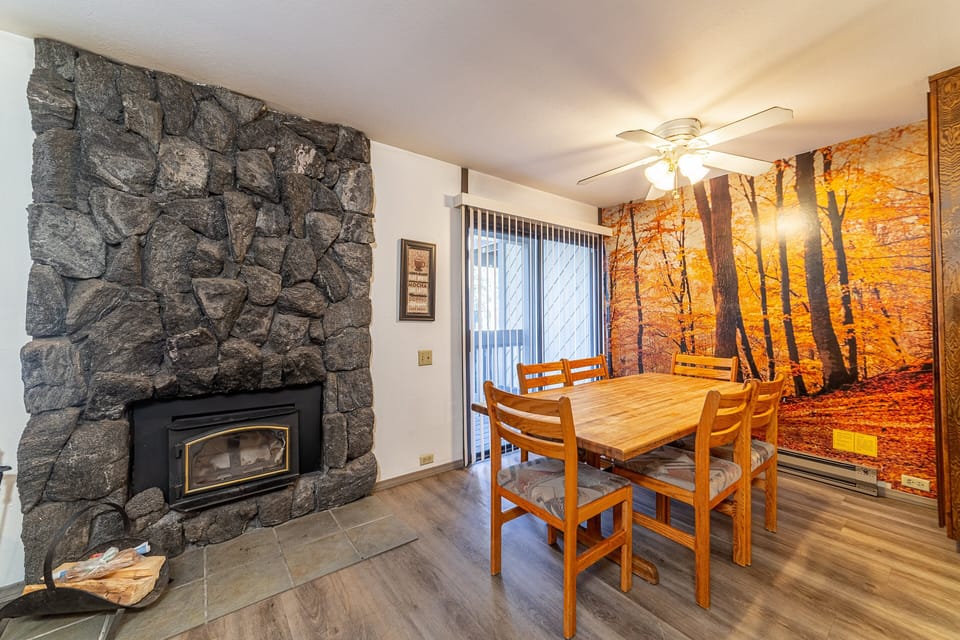 Dining room with private patio