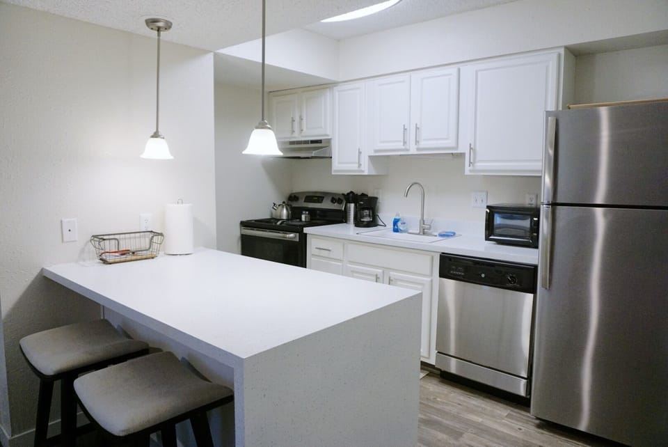 Fully equipped modern kitchen