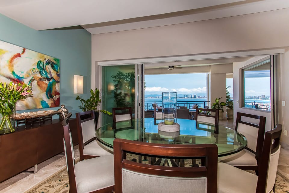 Dining Room with Outdoor Dining Patio outside