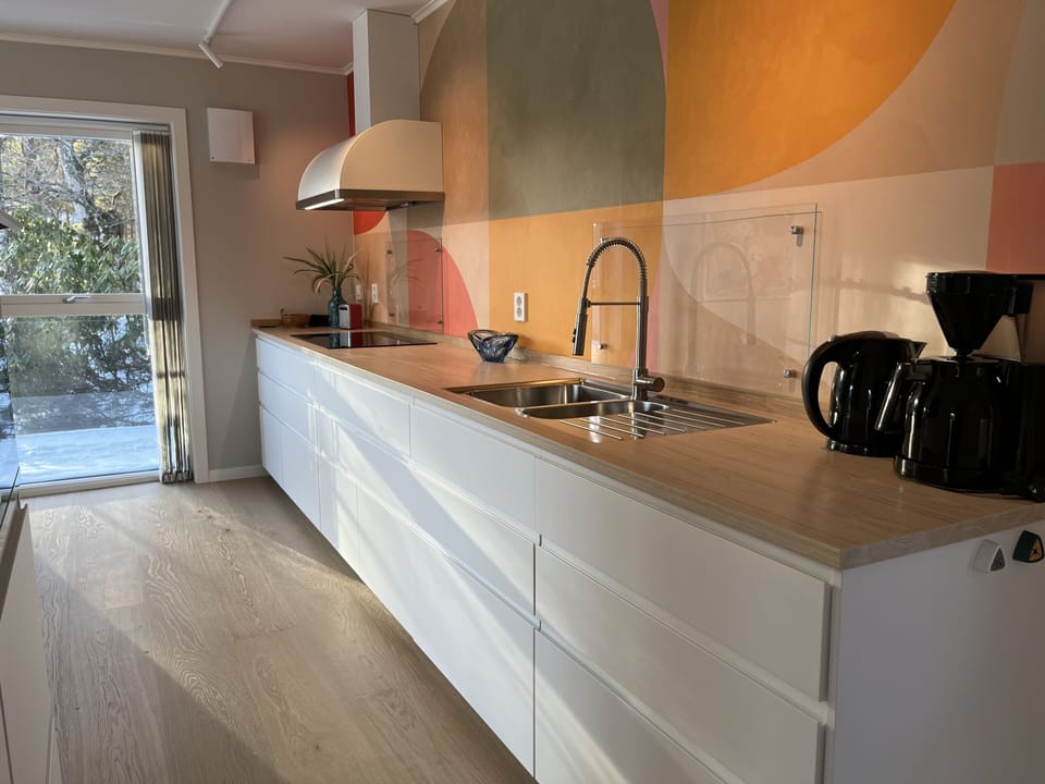 Bosdalhuset | Private kitchen | Full-size fridge, oven, stovetop, coffee/tea maker