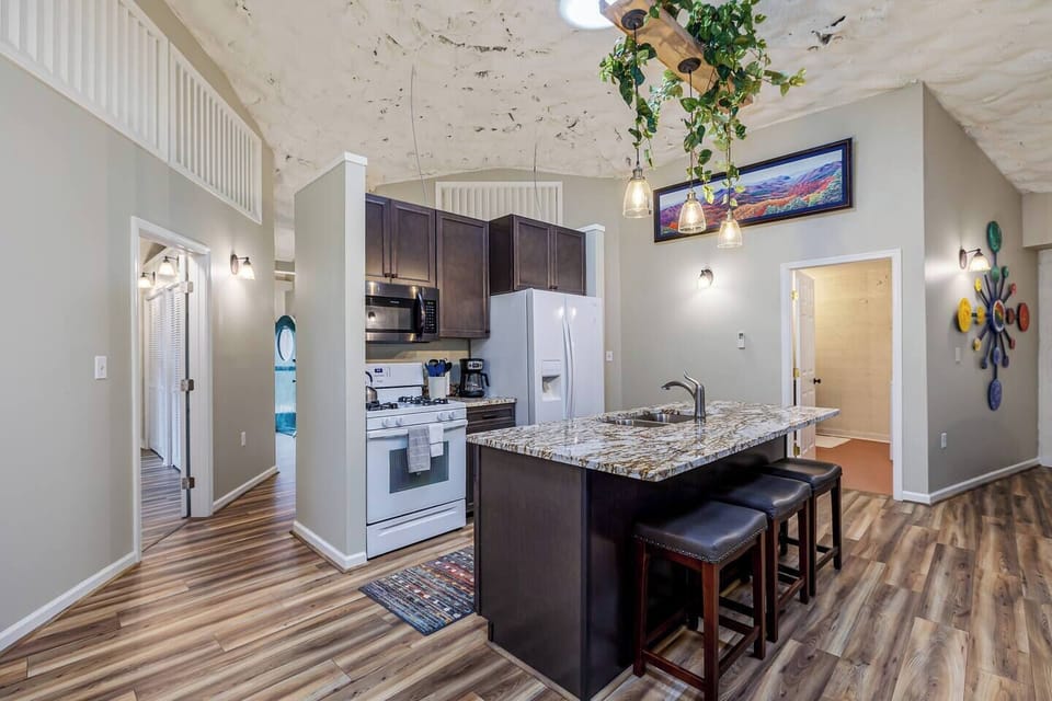 The cozy/comfy interior will make you feel right at home with everything you need to enjoy your stay.