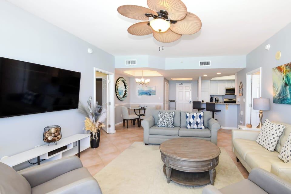 Silver Beach Towers East 802- Open Living Area