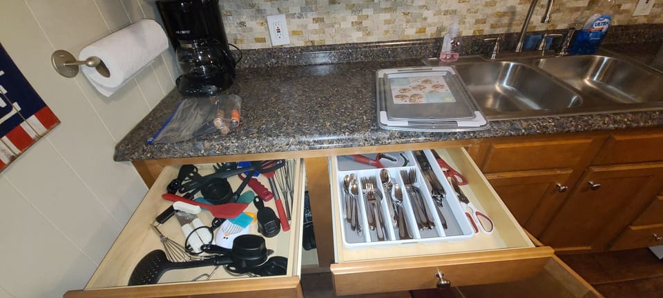 New cooking utensils and silverware 