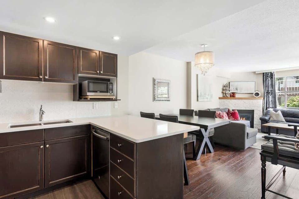 Plenty of light in the open plan home