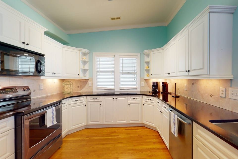 There's room for several cooks in this kitchen