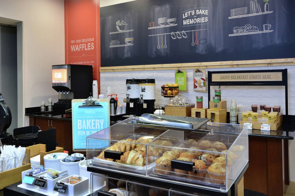 Free daily buffet breakfast